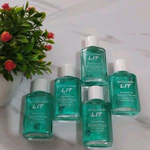 Combo Of 5 Myglamm LIT - Nail Enamel Remover 150ML