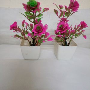 Artificial Flowers With Pot