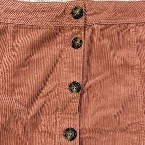 H&M Pink Corduroy Skirt