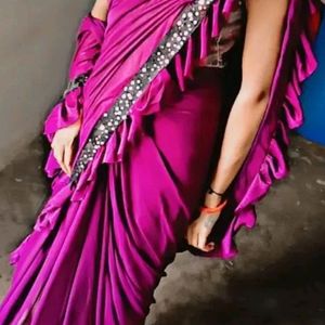 Trendy Ruffle Saree