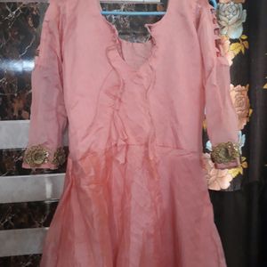 Peach Colour Tottly New Gawn Unused