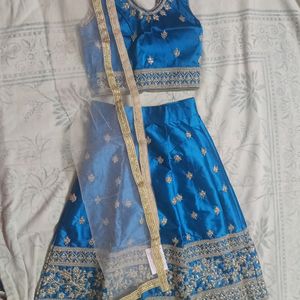 Heavy Lengha Choli For Kids With Duppatta