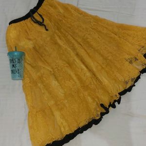 Beautiful Yellow Skirt