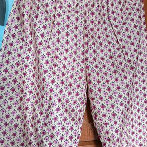 Floral Print Kurta Pant Set