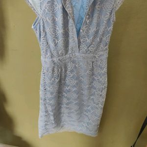 Sky Blue Net Dress