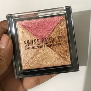 Swiss Beauty Baked Blusher & Highlighter 05