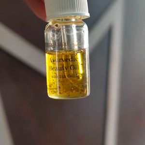 beauty gold oil with real flakes 🤩🤩