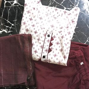 Kurti Se For Women With Duptya And Plazzo