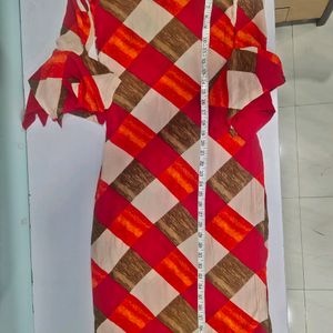 Stitched Kurti with Flared Sleeves