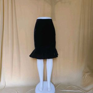 Black Velvet Mermaid Style Skirt 😍