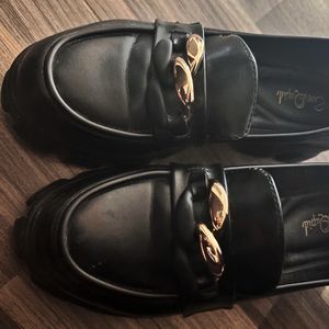 Black Loafers Size 37 Euro