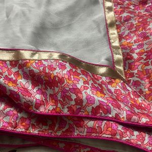 Satin Silk Saree With Ready made Blouse