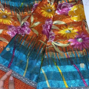 MULTICOLOUR SOFT SILK SAREE