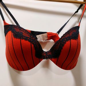 La Senza  Red And Black Bra