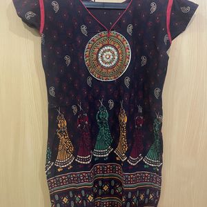 Short Kurta with Folk Prints