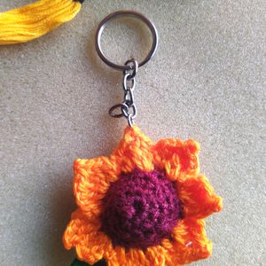 Sunflower Keychain