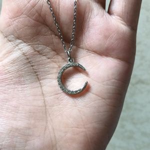 Silver Moon Necklace