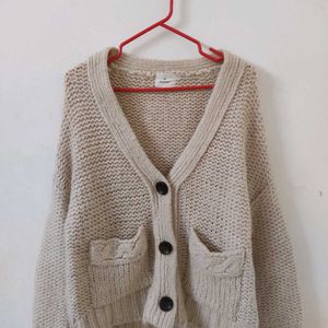 Pullover Cardigan Sweater