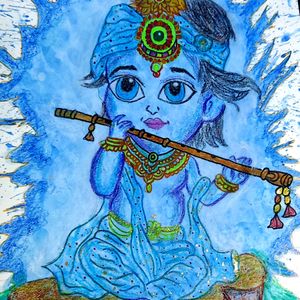 Krishna Painting Art 🖼