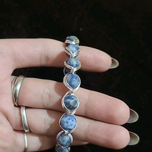 Sodalite Wire Wrapped Bracelet New