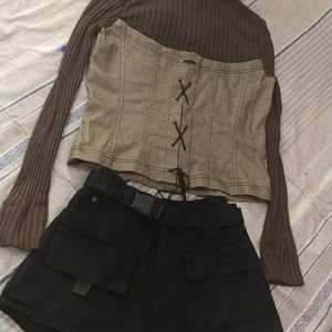 Cargoe Shorts And Top