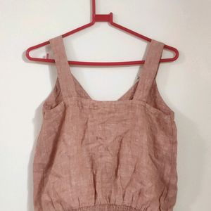 Sleeveless Peach Top