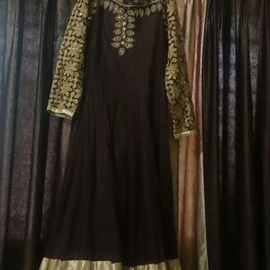 Anarkali Ehtnic Dress with net duppata