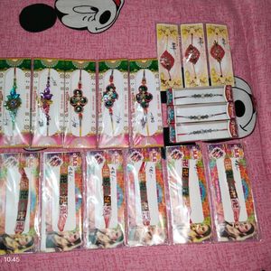 Rakhi Pack Of 17 Beautiful 😻 ❤️ 🤩