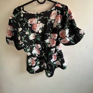 Floral Peplum Top