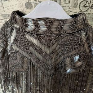 Women's Designer Embellished Poncho Blouse Shrug