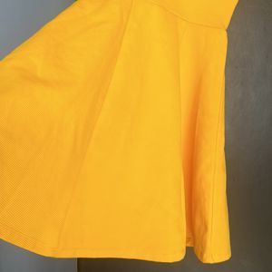 Vibrant yellow H&M Flared Dress💛