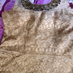 Selling My Golden Net Gown With Thered Work