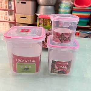 Lock & Seal Container Set Of 3