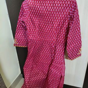 Global Desi Kurta Rani Pink Kurt