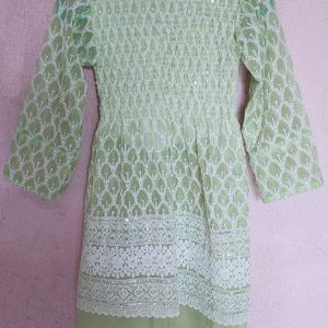 New Chikankari Small Kurti