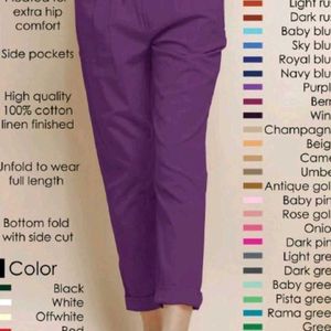 Swahili Combo Of Purple And Green Comfort Pants.