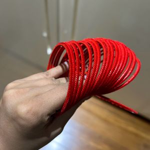 2/8 Red Velvet Bangles 18 Pcs