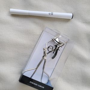 Set Of Elf Pro Eyelash Curler & Eyeliner Pen Coffe