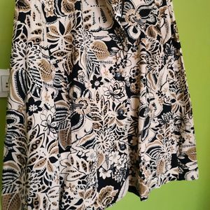 Nature Print Cotton Blazer New With Tag