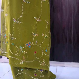 (3) Wedding Saree With Blouse