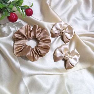 Bow Clips With Scrunchies