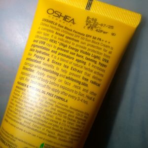 SPF 50 PA+++ UV SHIELD SUNSCREEN BY OSHEA HERBALS