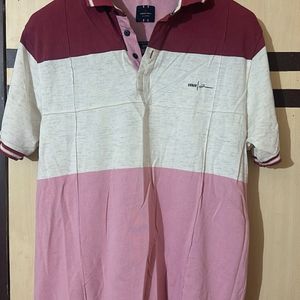 Urban Trail Multicoloured Striped Polo Tshirt