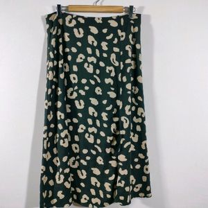 Black Printed Casual Skirt (Women's)