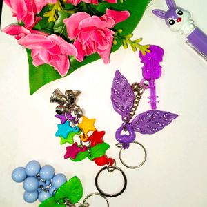 😍3 Fabulous Cute Handmade Keychains🗝️