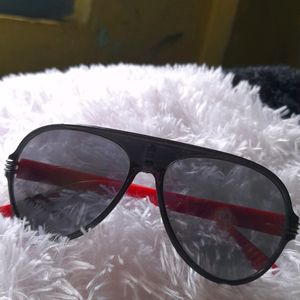 brand new black sunglass for men with red border