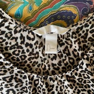 H&M Sleeveless Leopard Print Top