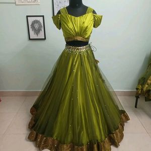 Green Lehenga