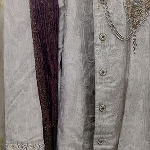 Classy Sherwani With Zardosi Work