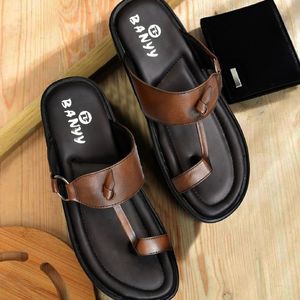 Pure Leather Slipper For Mens